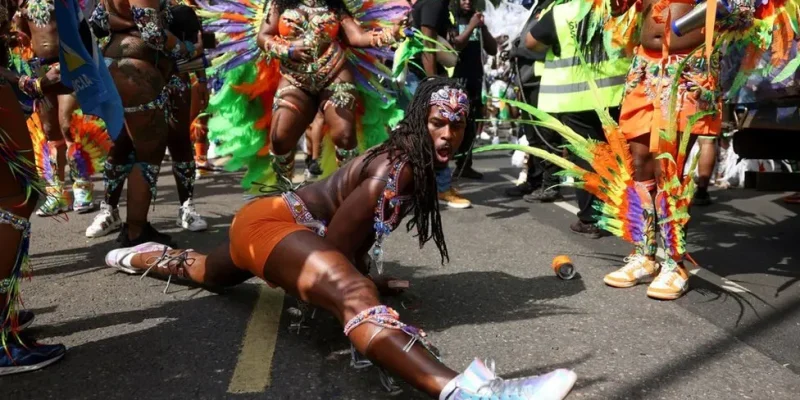 Notting Hill Carnival celebrates Windrush legacy in blaze of colour
